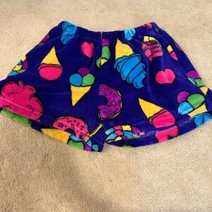 Colorful Ice Cream Print Kids Shorts